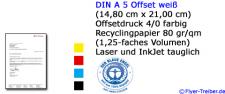 Briefpapier DIN A 5 4/0