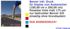 Banner inkl. Druck 100 cm x 200 cm