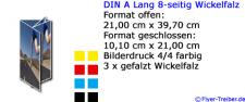 DIN A Lang 8-seitig Wickelfalz