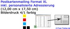 XL Format 300 gr/qm UV-Lack hochglänzend einseitig 4/1 farbig