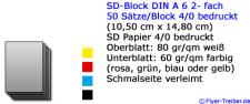 SD-Block 2-fach DIN A 6 4/0