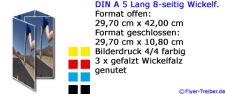 DIN A 5 Lang 8-seitig Wickelfalz