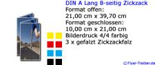 DIN A Lang 8-seitig Zickzackfalz