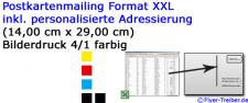 XXL Format 300 gr/qm UV-Lack hochglänzend einseitig 4/1 farbig