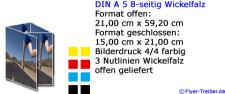 DIN A 5 8-seitig Wickelfalz