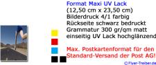Postkarte Maxi Format 4/1 farbig