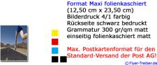 Postkarte Maxi Format 4/1 farbig