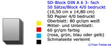 SD-Block 3-fach DIN A 4 4/0