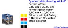 Quadrat klein 8-seitig Wickelfalz