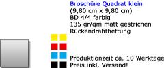 Broschüre Quadrat klein 9,80 x 9,80 40-seitig