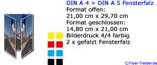 DIN A 5 2-Bruch Fensterfalz
