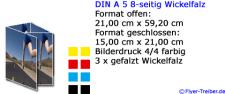 DIN A 5 8-seitig Wickelfalz