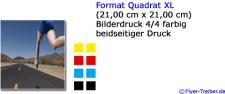 Flyer Quadrat XL 250 gr/qm