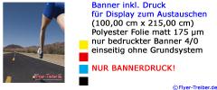 Banner inkl. Druck 100 cm x 215 cm