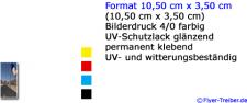 Aufkleber 10,50 x 3,50 outdoor