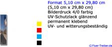 Aufkleber 5,10 x 29,80 outdoor