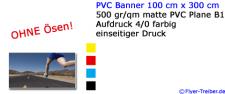 PVC Banner 100 cm x 300 cm