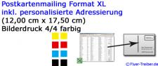 XL Format 300 gr/qm UV-Lack hochglänzend einseitig 4/4 farbig