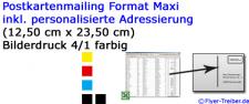 Format Maxi 265 gr/qm Chromokarton UV-Lack hochglänzend einseitig 4/1 farbig