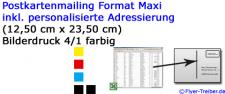 Format Maxi 265 gr/qm Chromokarton UV-Lack hochglänzend einseitig 4/1 farbig