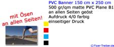 PVC Banner 150 cm x 250 cm