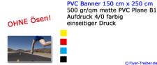PVC Banner 150 cm x 250 cm