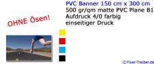 PVC Banner 150 cm x 300 cm