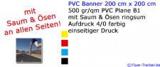 PVC Banner 200 cm x 200 cm
