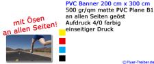 PVC Banner 200 cm x 300 cm