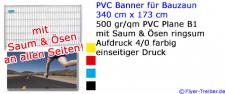 Banner für Bauzaun