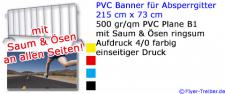 Banner für Absperrgitter