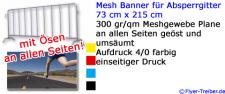 Banner für Absperrgitter