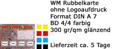 WM Rubbelkarte ohne Logo Aufdruck