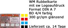 WM Rubbelkarte mit Logo Aufdruck