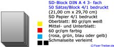 SD-Block 3-fach DIN A 4 4/1