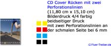 CD Cover Rücken mit Perforation