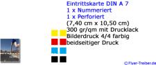 Eintrittskarten  DIN A 7 perforiert Nummeriert (1x)