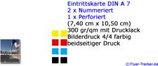 Eintrittskarten  DIN A 7 perforiert Nummeriert (2x)