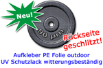 Aufkleber outdoor RS geschlitzt