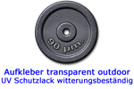 Aufkleber transparent