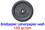 Briefpapier Leinenpapier weiß 100 gr/qm