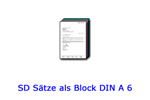 SD Einzelsätze A6 Block