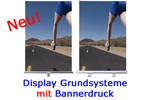 Display Grundsysteme mit Bannerdruck