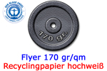 Flyer 170 gr/qm Recyclingpapier