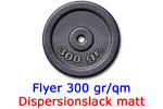 Flyer 300g BD  glänzend mit Drucklack