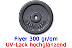 Flyer 300g UV Lack hochglänzend